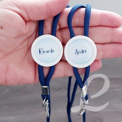 Fita de pescoço personalizada com nome