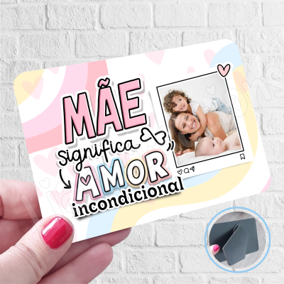 Moldura em MDF Personalizável "Mãe significa Amor incondicional" Moldura em MDF Personalizável "Mãe significa Amor incondicional"