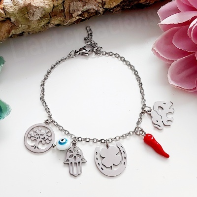 Pulseira amuletos