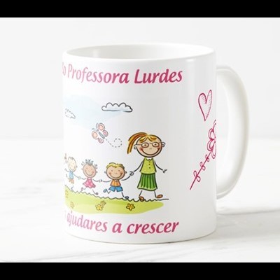 Caneca "Obrigado Professora, por nos ajudares a crescer" Caneca "Obrigado Professora, por nos ajudares a crescer"