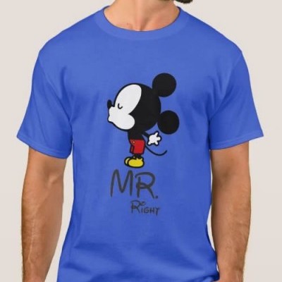 T-tshirt Mr Right + Mickey