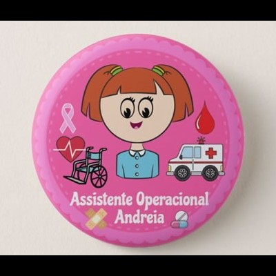 Crachá Assistente Operacional de Saúde