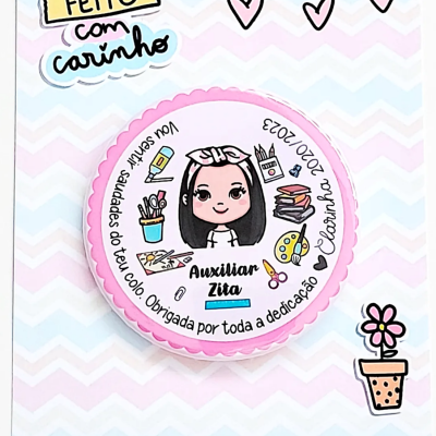 Crachá personalizado  Educadora/ Auxiliar
