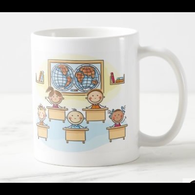 Caneca "Obrigado Professor, por nos ensinares com toda a paciência e dedicação.