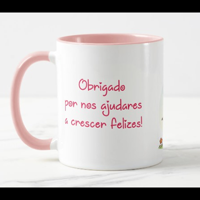 Caneca "Obrigado por nos ajudares a crescer felizes" Caneca "Obrigado por nos ajudares a crescer felizes"