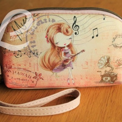 Bolsa de Mão Rosa com Alça