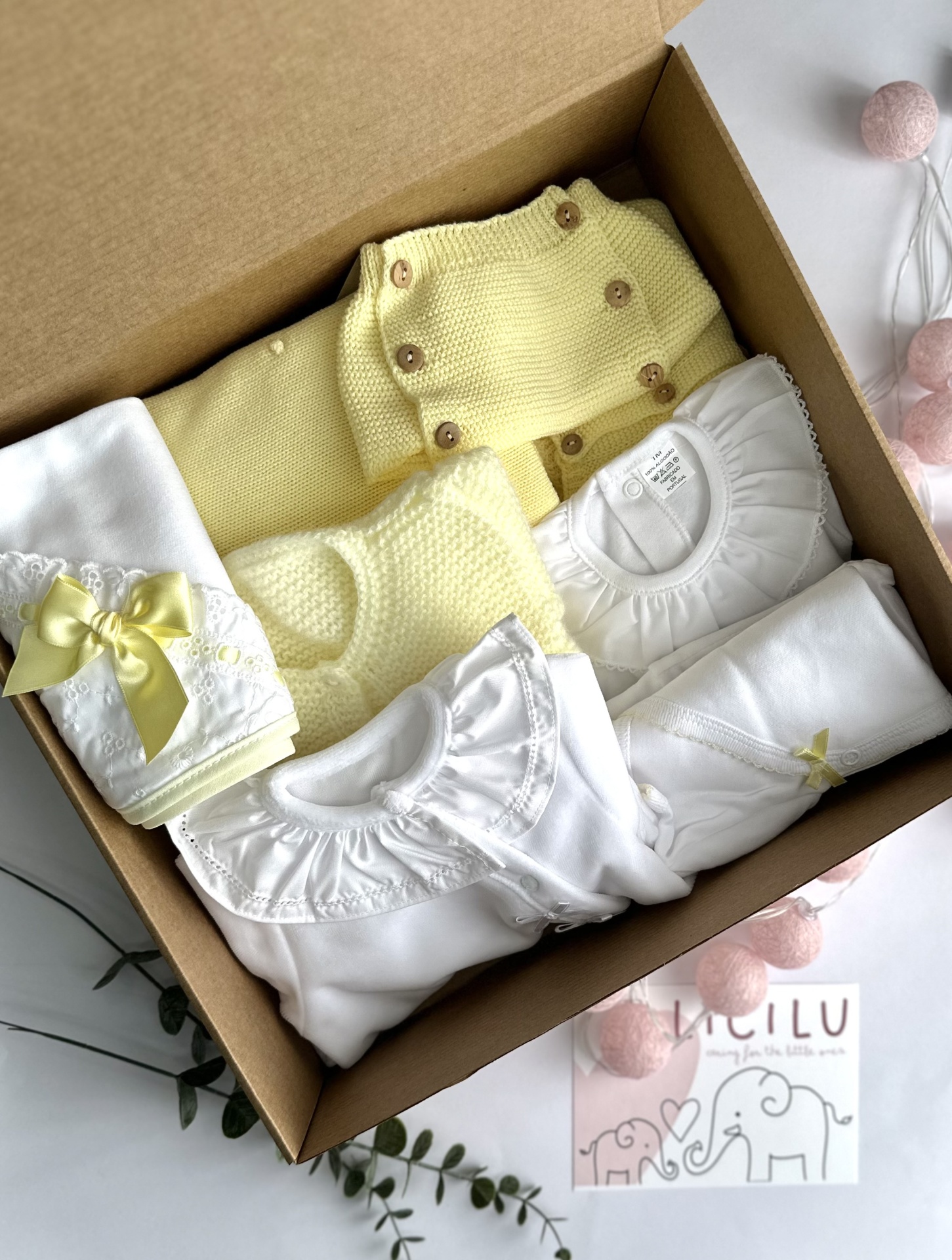 Conjunto Babybox Licilu Amarelo Conjunto Babybox Licilu Amarelo