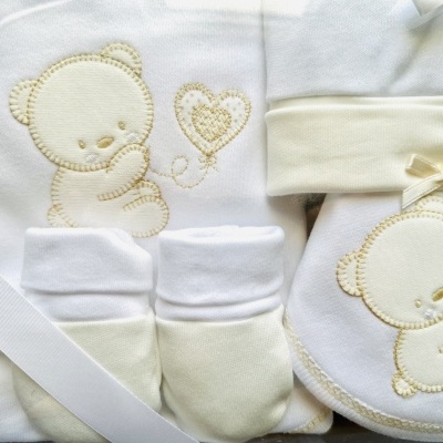 Conjunto de interiores coração/ursinho