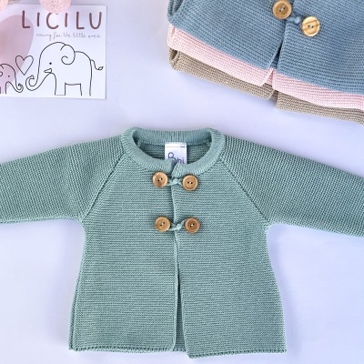 Casaco de malha ''basic'' com botões