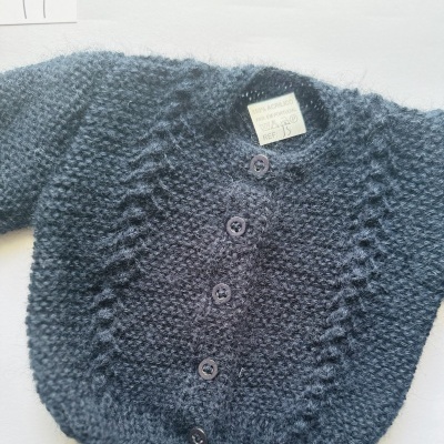 Casaco de tricot feito à mão