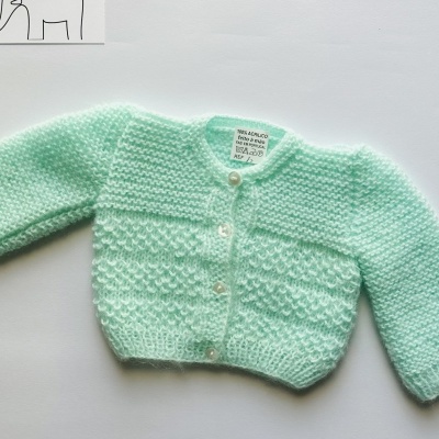 Casaco de tricot feito à mão