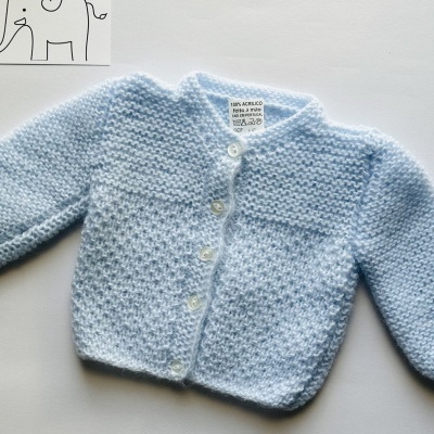 Casaco de tricot feito à mão