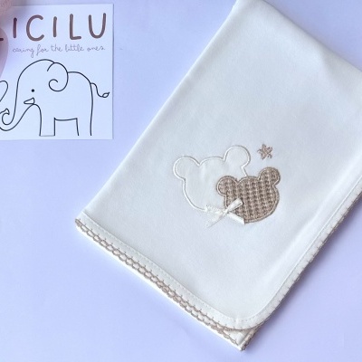 Fralda decorada coleção '100% bio'