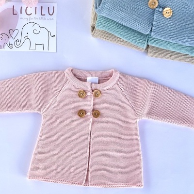 Casaco de malha ''basic'' com botões