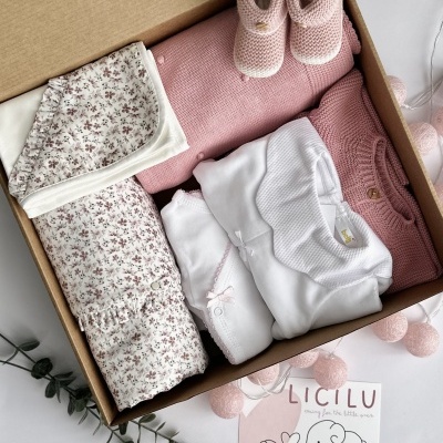 Conjunto Babybox Licilu Rosa Velho Conjunto Babybox Licilu Rosa Velho