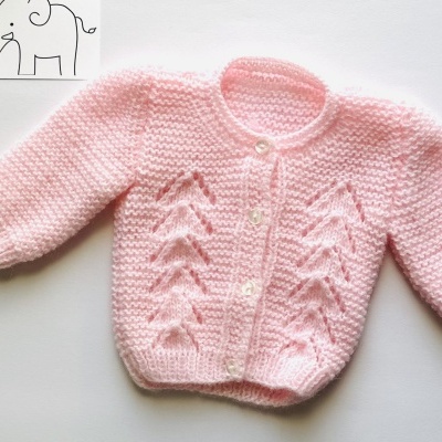 Casaco de tricot feito à mão