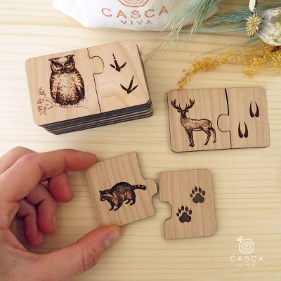 Puzzle Pegadas dos Animais