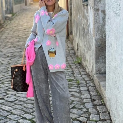 Calças Bombazine Cinza