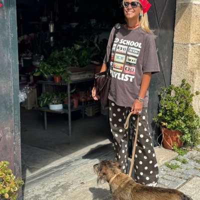 Jeans Bolas Castanhas