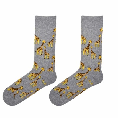 Meias Girafas Cinza
