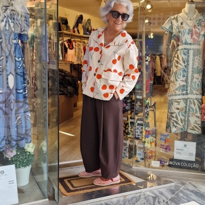 Casaco Cherry Branco