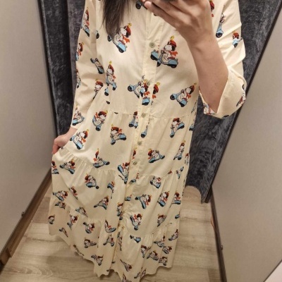 Vestido Snoopy on Vespa