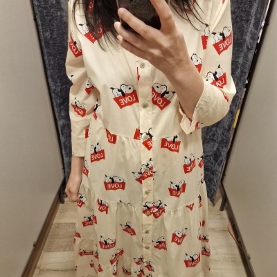Vestido Love Snoopy