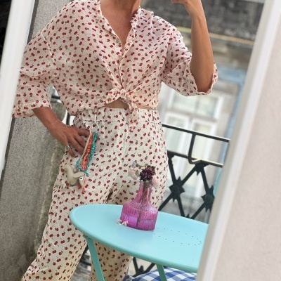 Camisa petit cérise