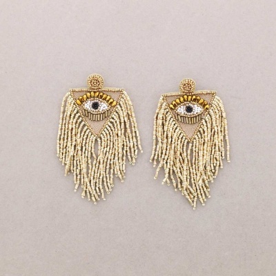 Brincos Olho Turco Dourado