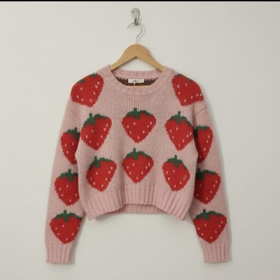 Camisola Morangos Rosa