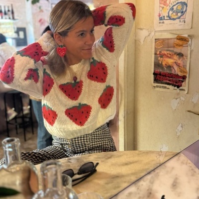 Camisola Morango Branca