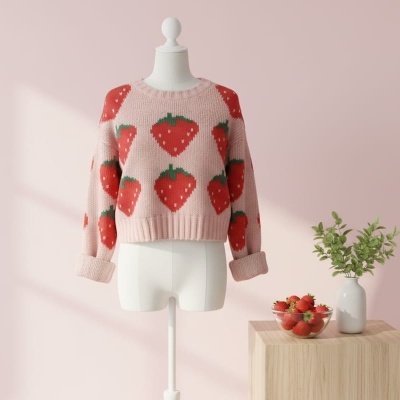 Camisola Morangos Rosa