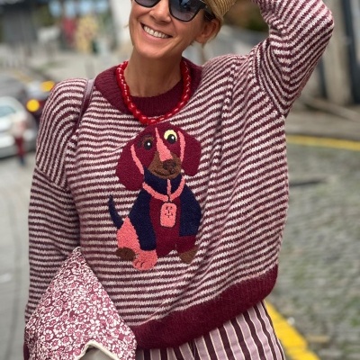 Camisola Peninha Bordeaux