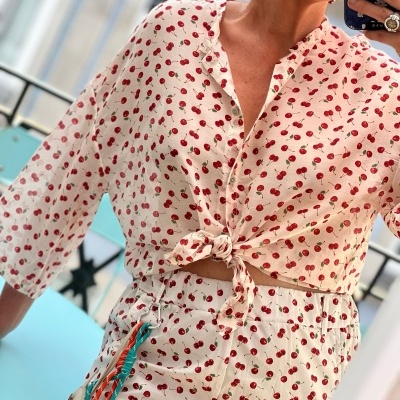 Camisa petit cérise