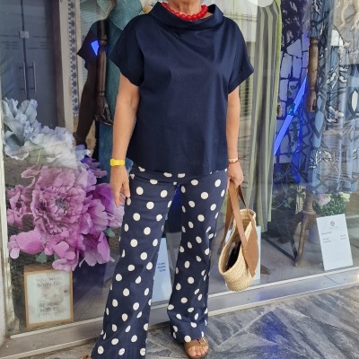 Jeans Bolas Azuis escuras