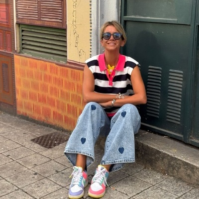 Polo Riscas Navy & White