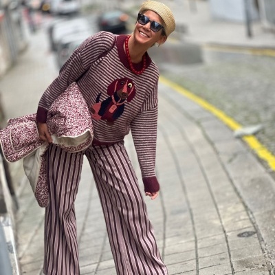 Jeans Stripes & Hearts