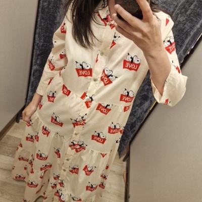 Vestido Love Snoopy