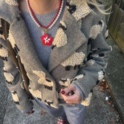 Casaco Ovelhas Taupe