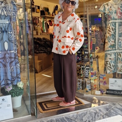 Casaco Cherry Branco