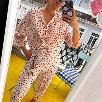 Camisa petit cérise