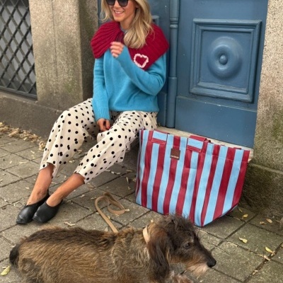 Jeans Bolinhas de Veludo