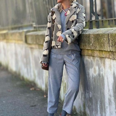 Casaco Ovelhas Taupe