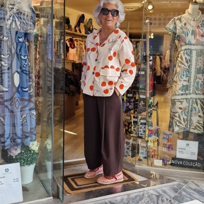 Casaco Cherry Branco