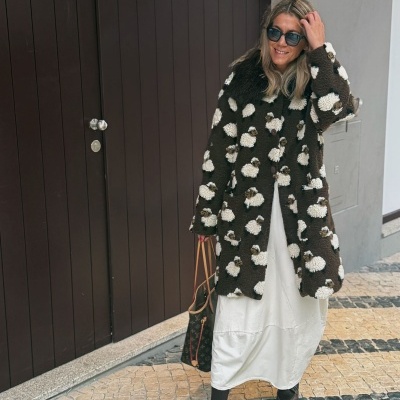 Casaco Ovelhas Castanho