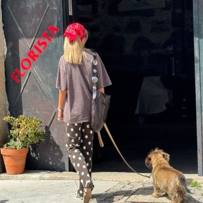 Jeans Bolas Castanhas