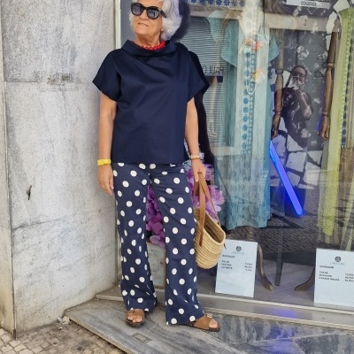 Jeans Bolas Azuis escuras