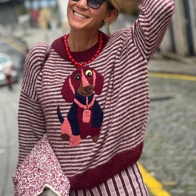 Camisola Peninha Bordeaux