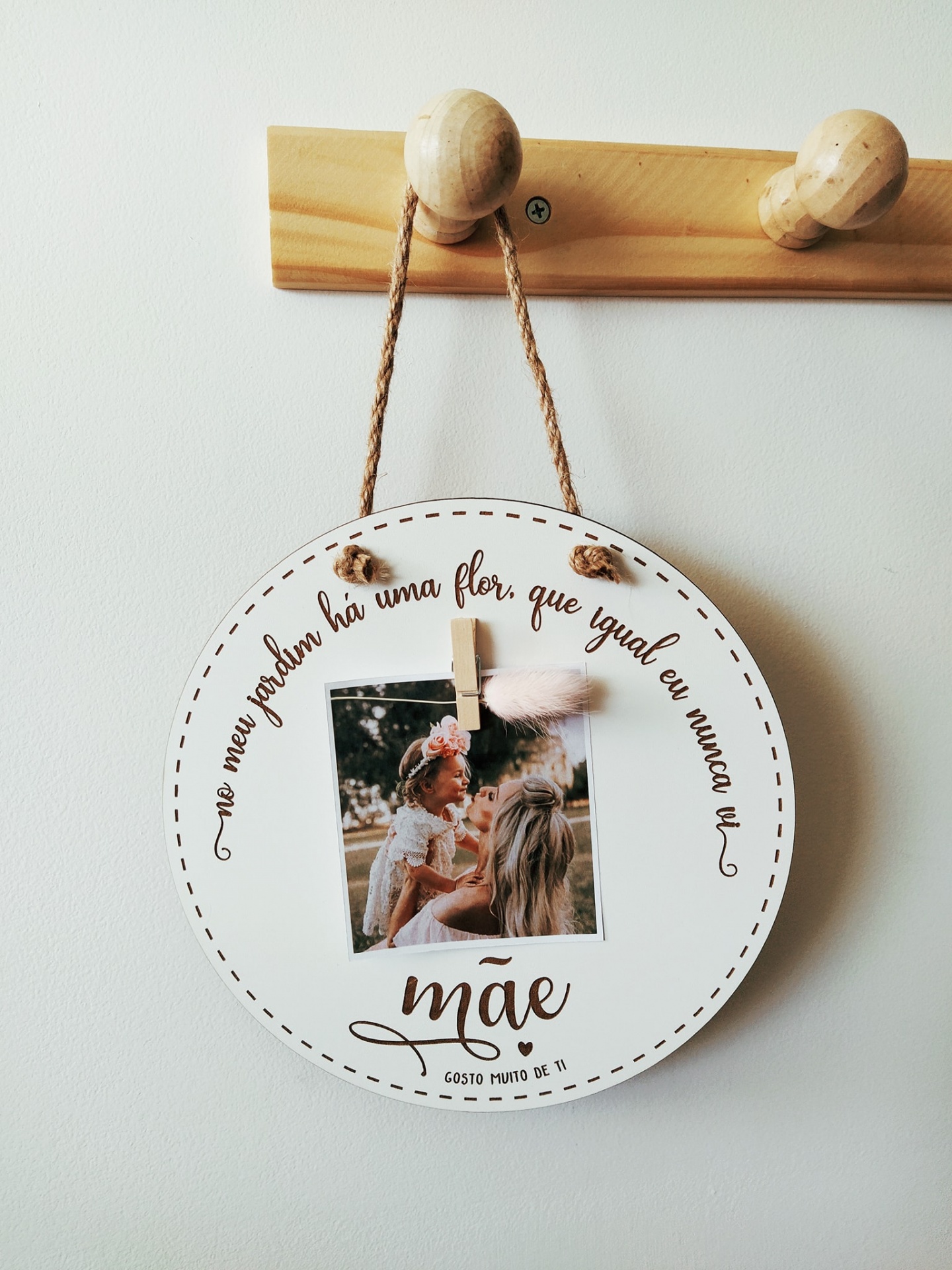 Placa Rústica Mãe