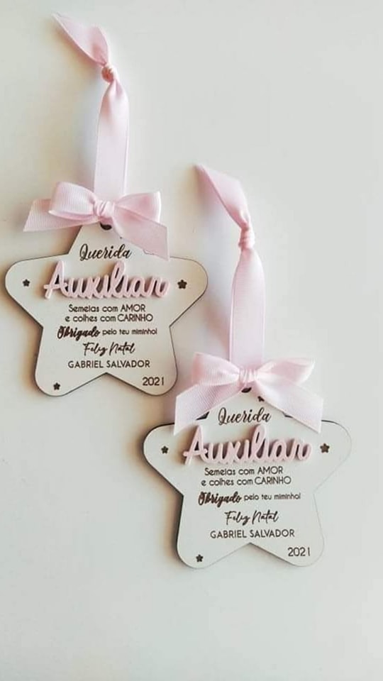 Estrela Natal Letras 3D